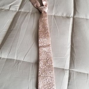 Dusty Pink, floral design tie